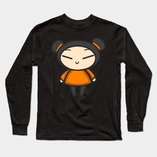 Orange Pucca Long Sleeve T-Shirt